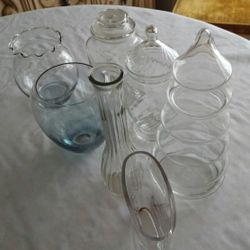 Glass Vases and Cannisters 