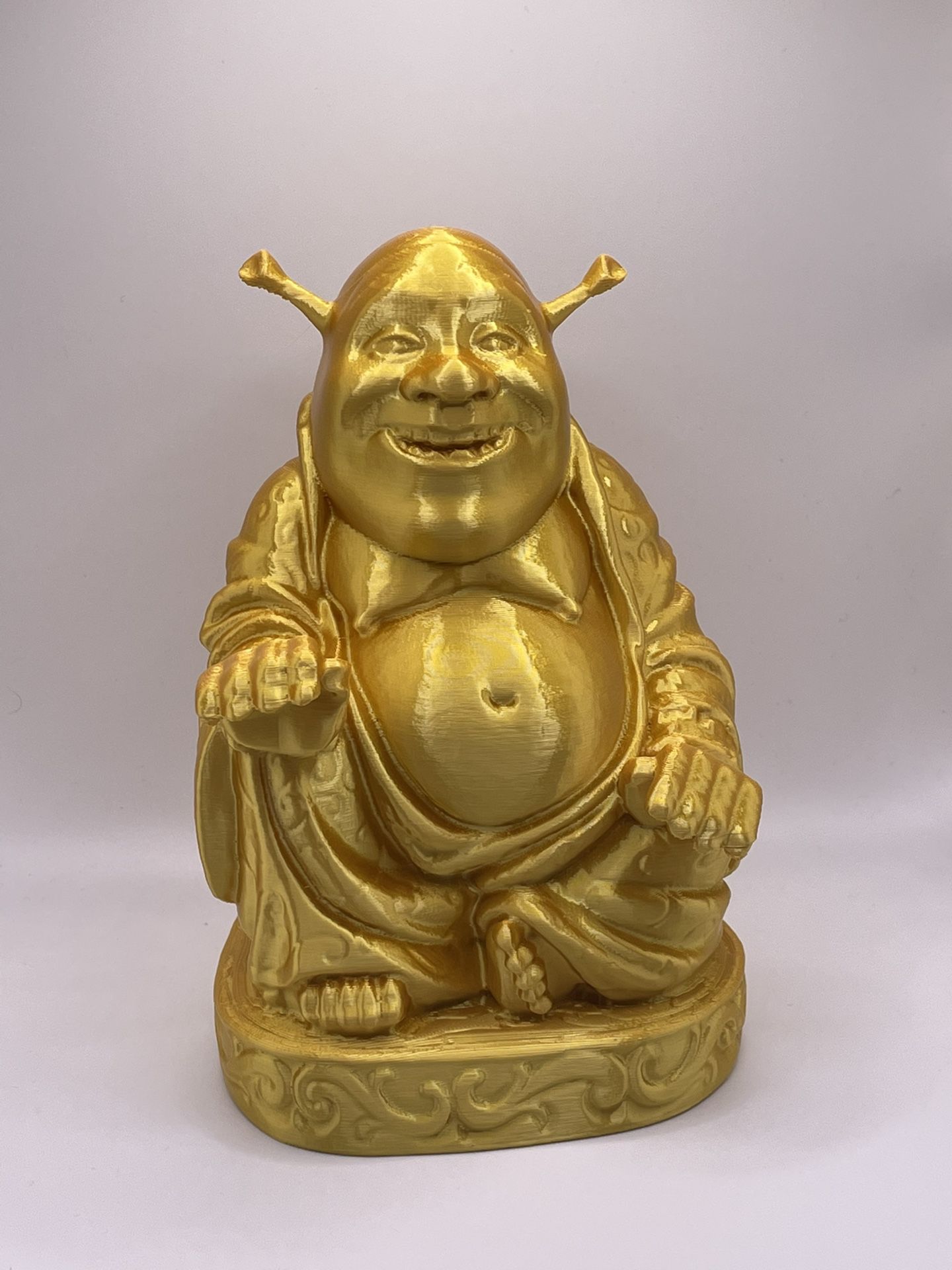 Shrek Buddha 3D Printed 7 Inch