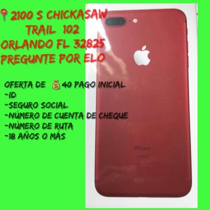 IPhone 7 plus 128GB FOR$38 DOWN PAYMENT