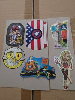 Mixed Novelty Sticker Lot of 6