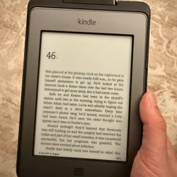 Kindle eReader With Leather Light Case