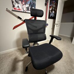 X-Chair X3 Wide Seat with Headrest – Ergonomic Office Chair