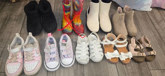Girls' Shoe Bundle: Sizes 8–13 (Boots, Sneakers, Sandals)