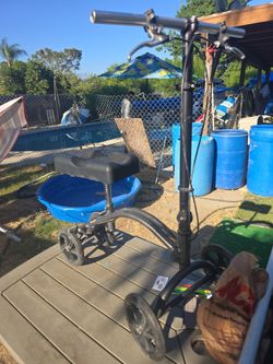 Old drive knee scooter. One break needs adjusting hey