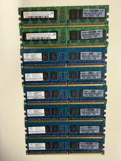 Lot of 8 HP 355951-888 512MB DDR2 Desktop RAM Memory Modules Untested