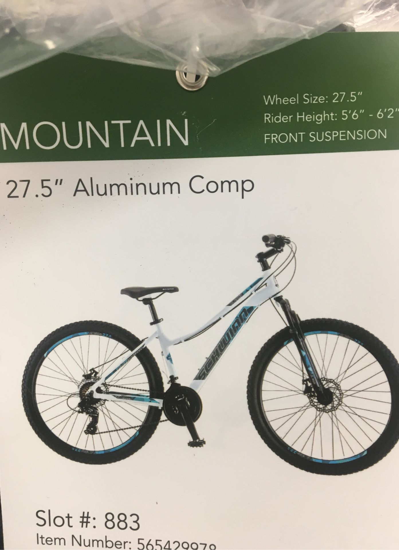 Schwinn 27.5 Aluminum Comp 21 Speed Mountain bike