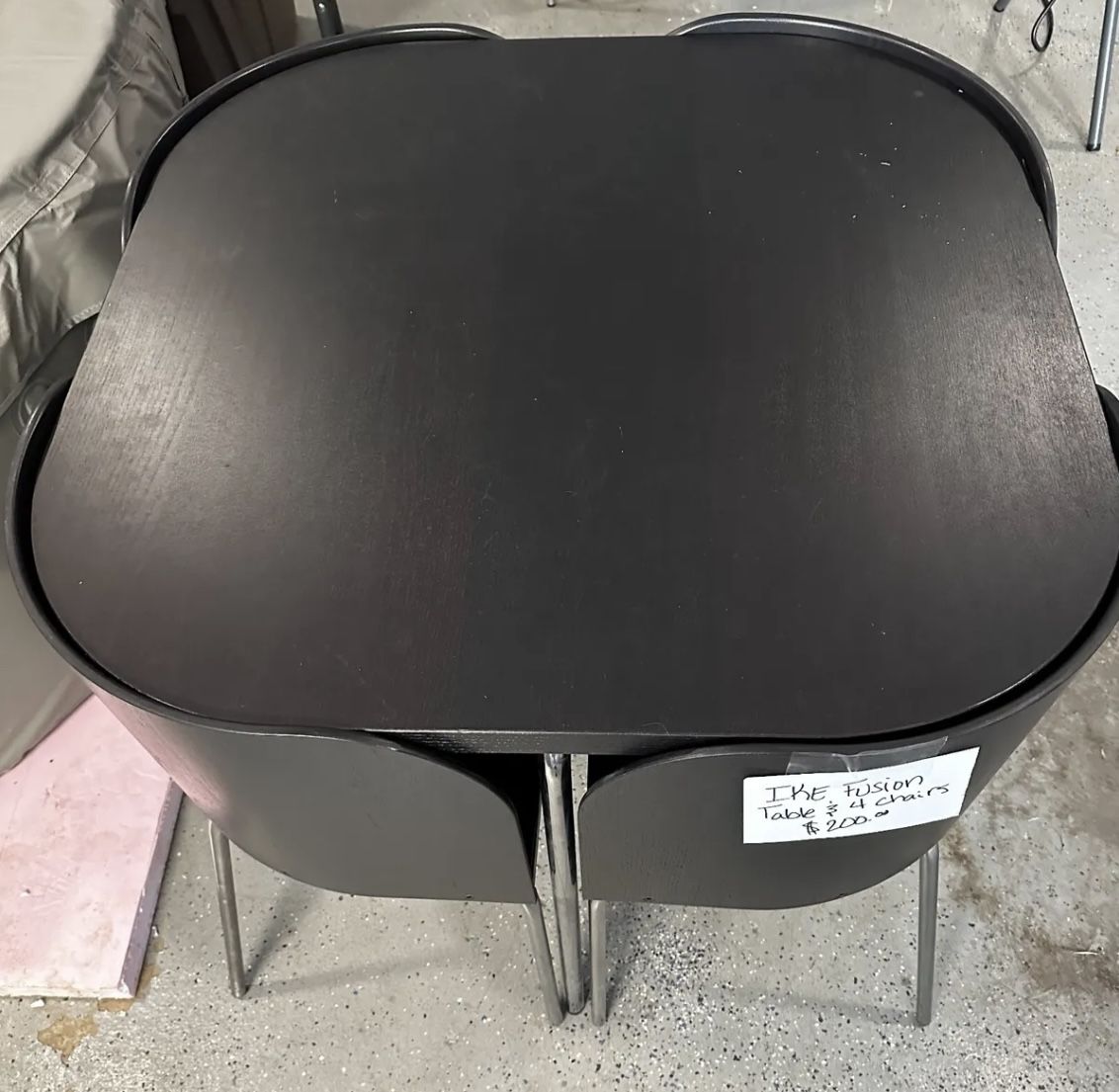 IKEA Fusion Dining Table Set with 4 chairs - Compact & Space Saving