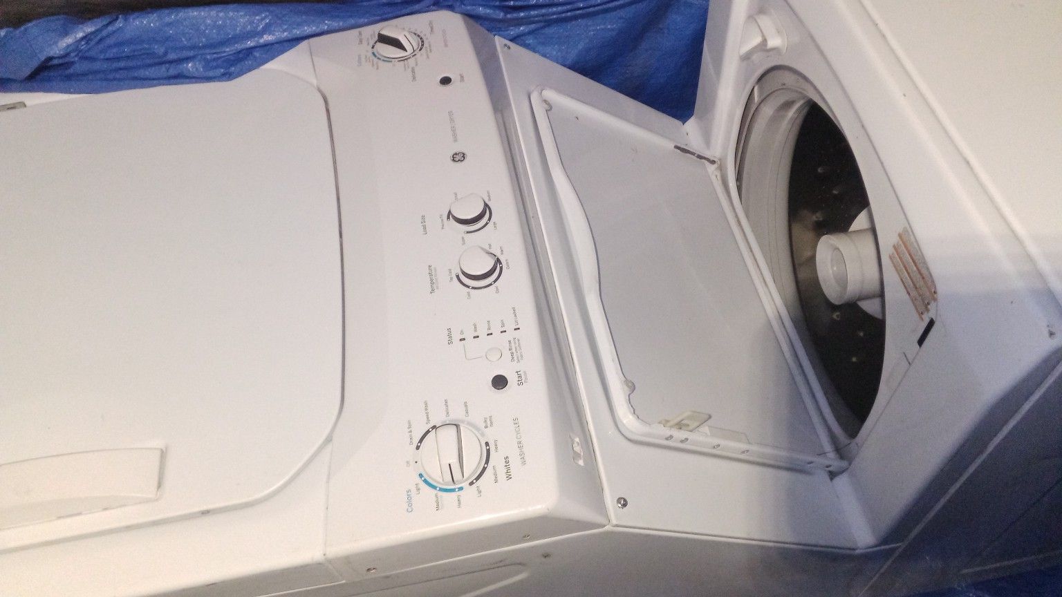 GE Washer And Dryer Double Stacked Does Super Loads for Sale in