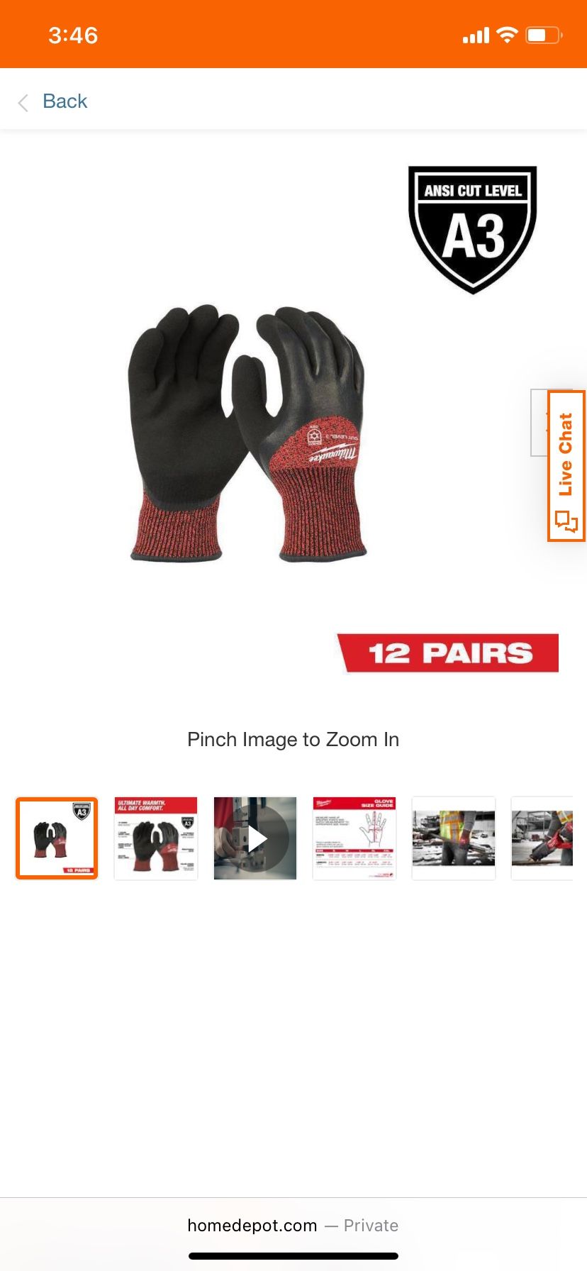 Milwaukee Winter Gloves 24 Pair