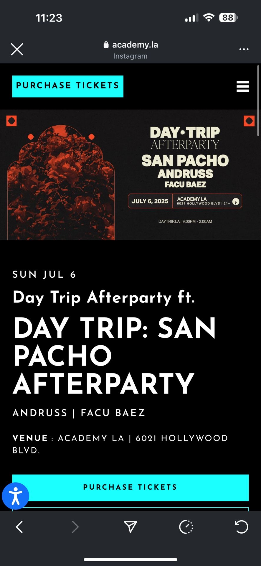 SAN PACHO AFTERS 7/6 @ACADEMY LA
