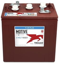  6V 240AH Trojan T-125 Deep Cycle Flooded Group Size GC2