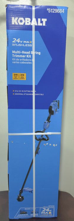 Kobalt 24-volt 15-in Split Shaft Attachment Capable String Trimmer 4.0 Ah Battery Included + Charger