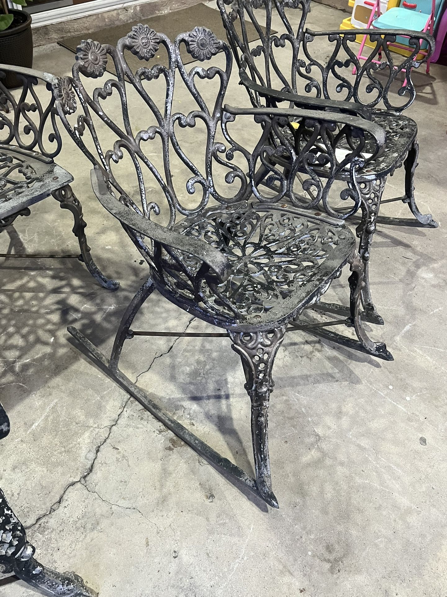 Victorian Cast Iron patio chairs