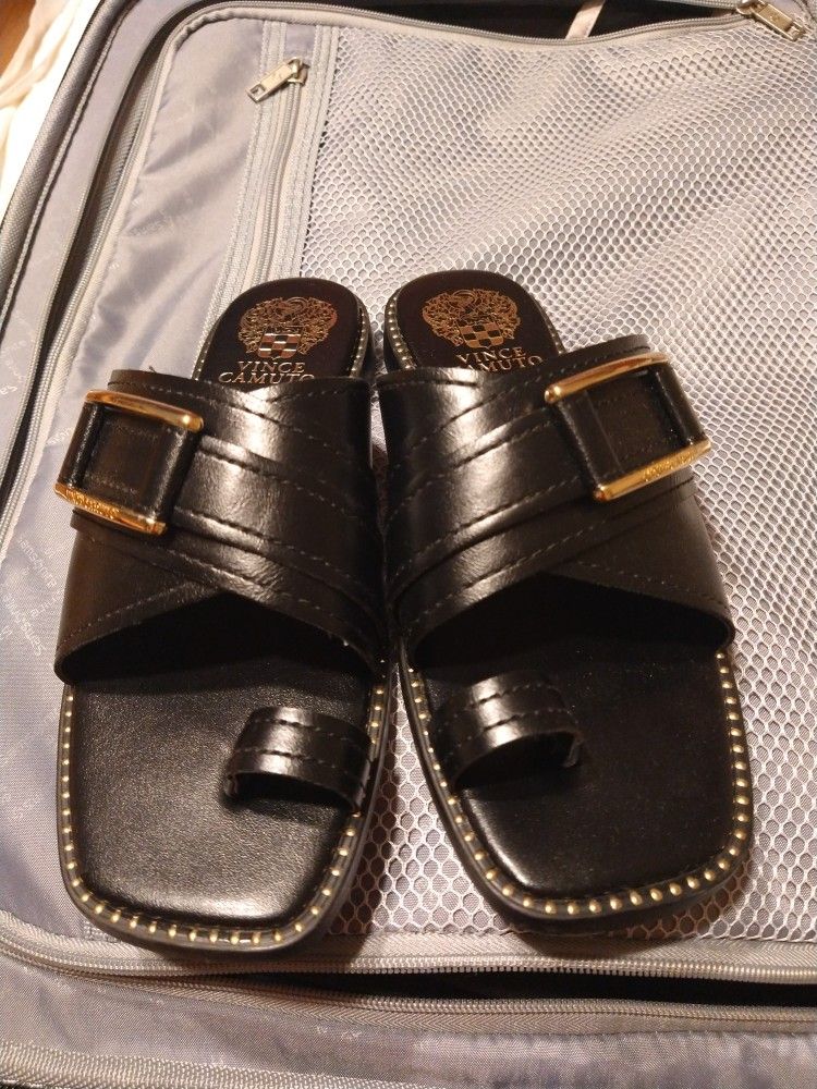 Vince Canuto Black Sandals