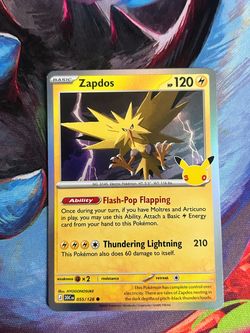 Zapdos #55 Pokemon TCG 30th Celebration