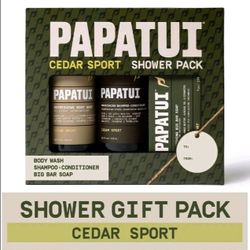 Papatui Cedar Sport Shower Gift Pack