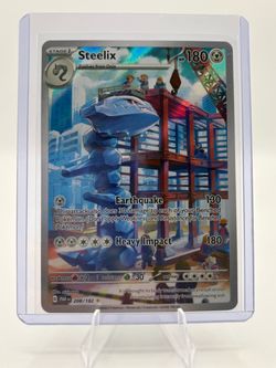 Pokémon Steelix 208/182 Paradox Rift Illustration Rare Full Art Card