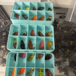 Hooked Trot Spoons. Kits And Single Fishing Spoons Available. 