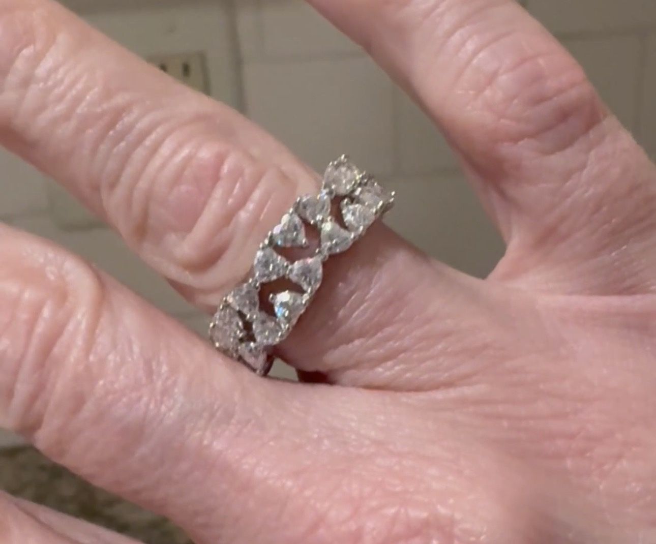 STERLING SILVER MOISSANITE SIZe #7 4.32 CTW VSD Color