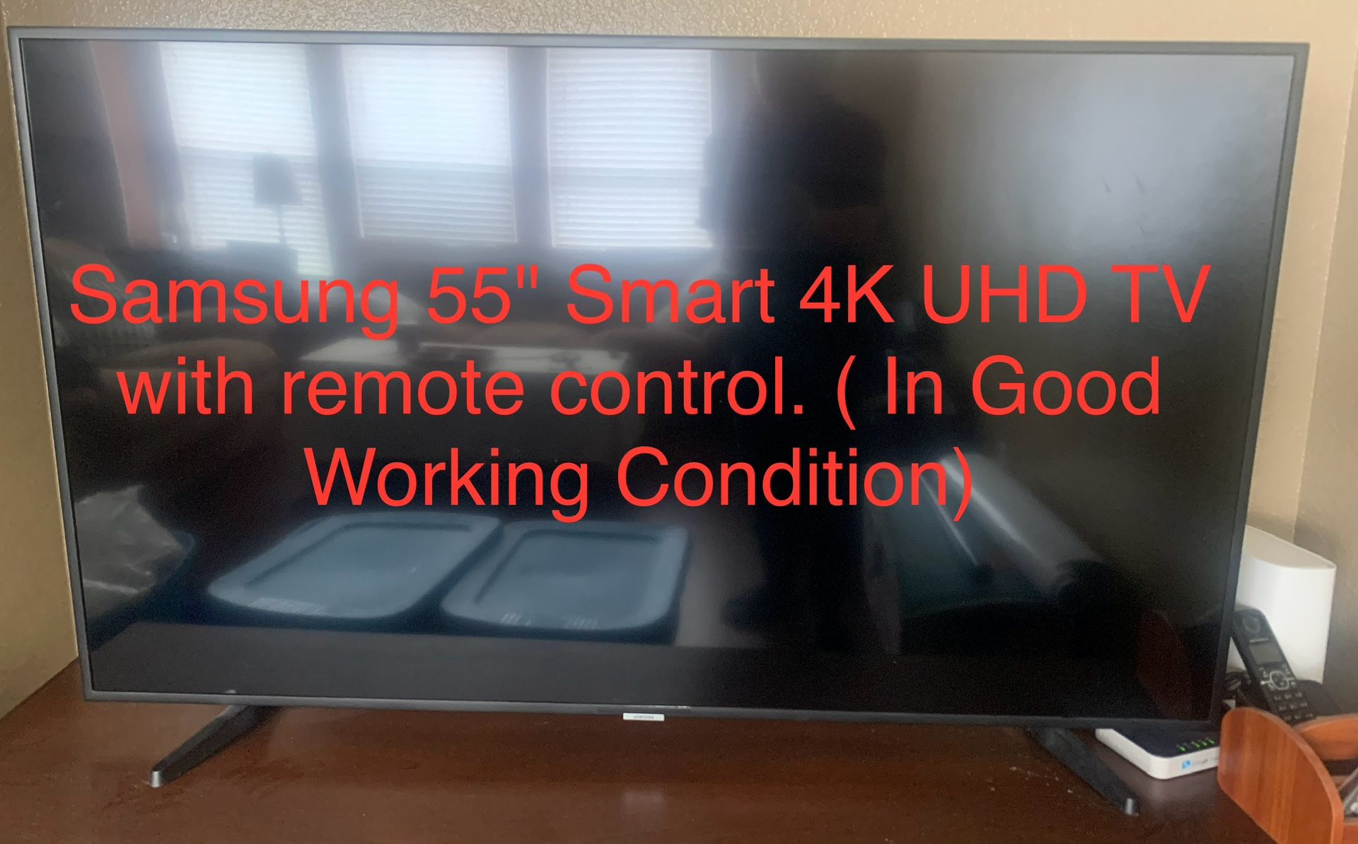 Samsung 40”LED HD TV / 55" Smart 4K UHD TV with remote control. ( In Good Working Condition),New Products : American Fashion Style Bags On Sale