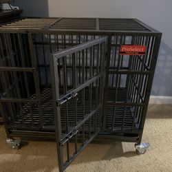 Metal dog crate