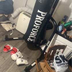 Proforce Punching Bag With Everlast Stand