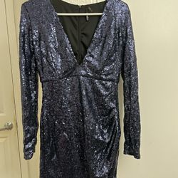 Royal Blue Sequenced Dress