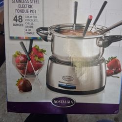 Stainless Steel Electric Fondue Pot 