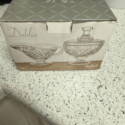 Crystal Sugar And Cream Dish