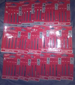 Milwaukee
Carbide Natural Stone, Glass, and Tile Drill Bit Set (4-Pack) x17