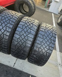4 used tires Lt35x12.50r17 Goodyear Wrangler $299.00