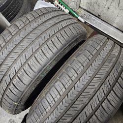 (TWO) 255 35 21 MICHELIN TIRES 90% THREAD  $160 INSTALLED 