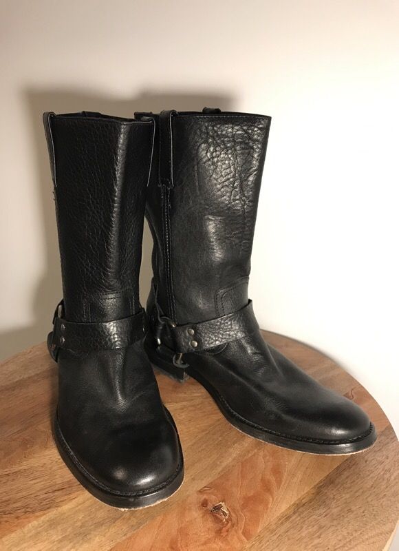 Black Frye Motorcycle Boots