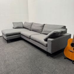 Half Priced‼️Nova 114" Reversible Sectional - Gravel Road Gray by Article - Good as New - Can Set Up