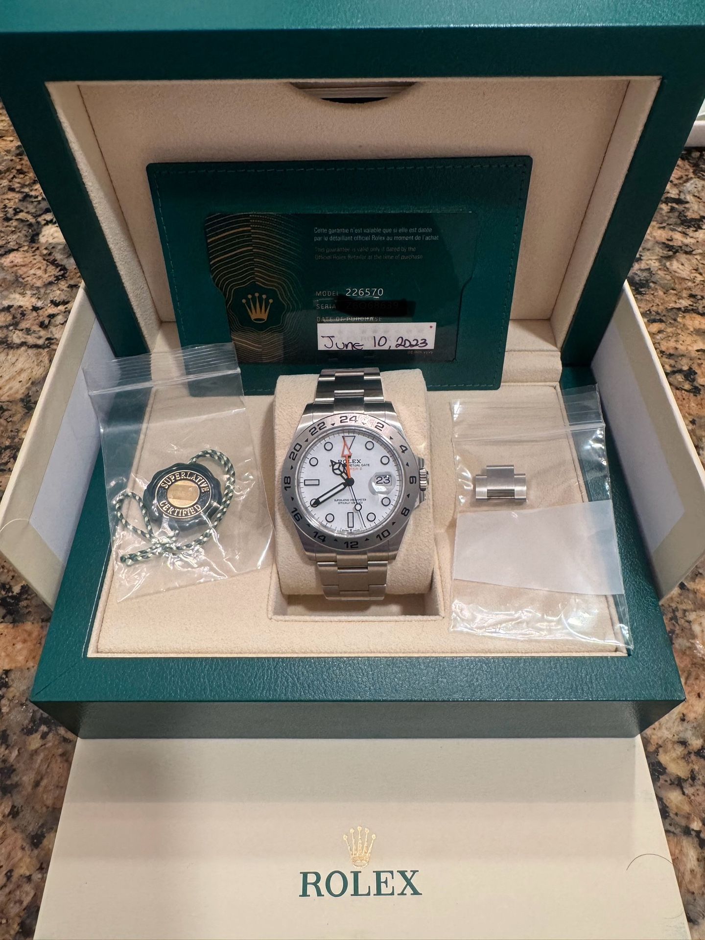 Rolex Explorer II Polar 226570