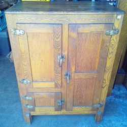 Antique Refrigerator Cabinet 