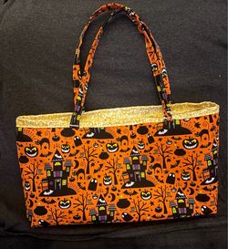 🟠Orange Halloween bag🟠(handmade)