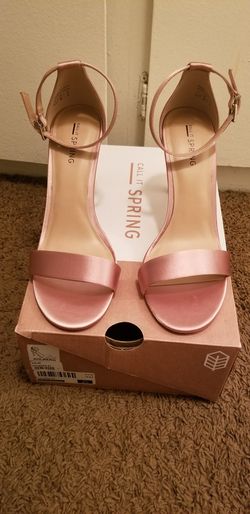 CALL IT SPRING: PINK HEELS SIZE 8.5 ASKING FOR $30 BUT TAKING ALL OFFERS