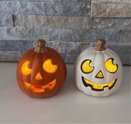 Light up pumpkins