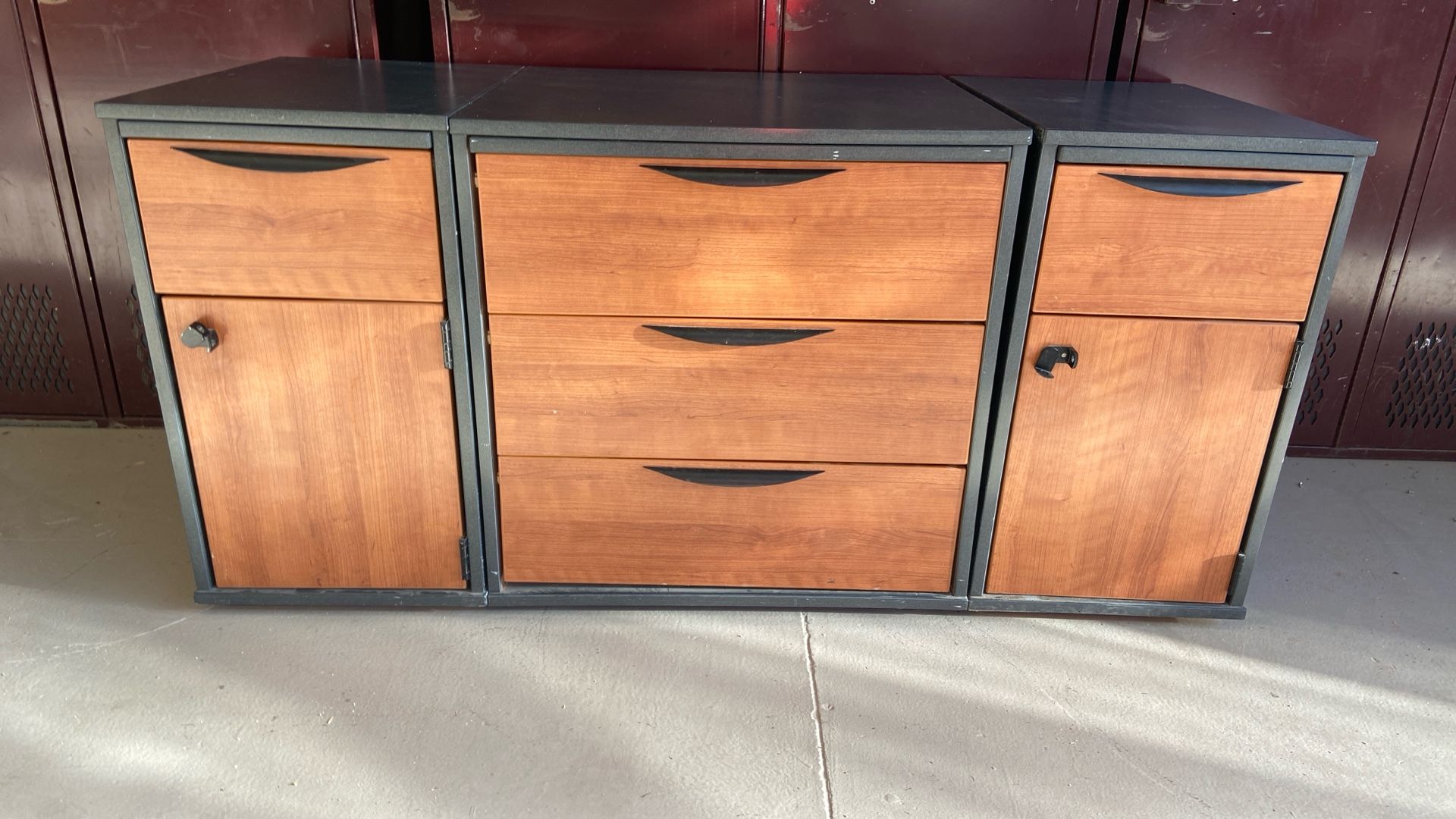 Wood Cabinets For Office, Garage, Shop