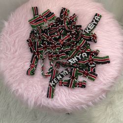 Hand Made Kenyan Flag Bracelets