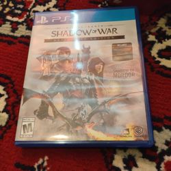 Middle Earth Shadow Of War Ps4