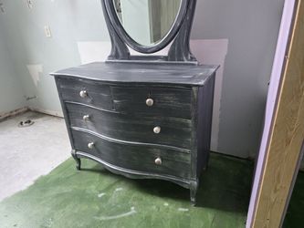 Distressed Dresser with Mirror