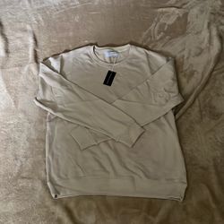 Beige Crewneck Sweatshirt 