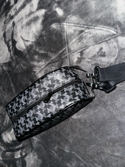 Black & Gray True religion travel pouch