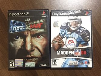 Smack Down Vs. Raw (Used) & Madden NFL 08 (Brand New)