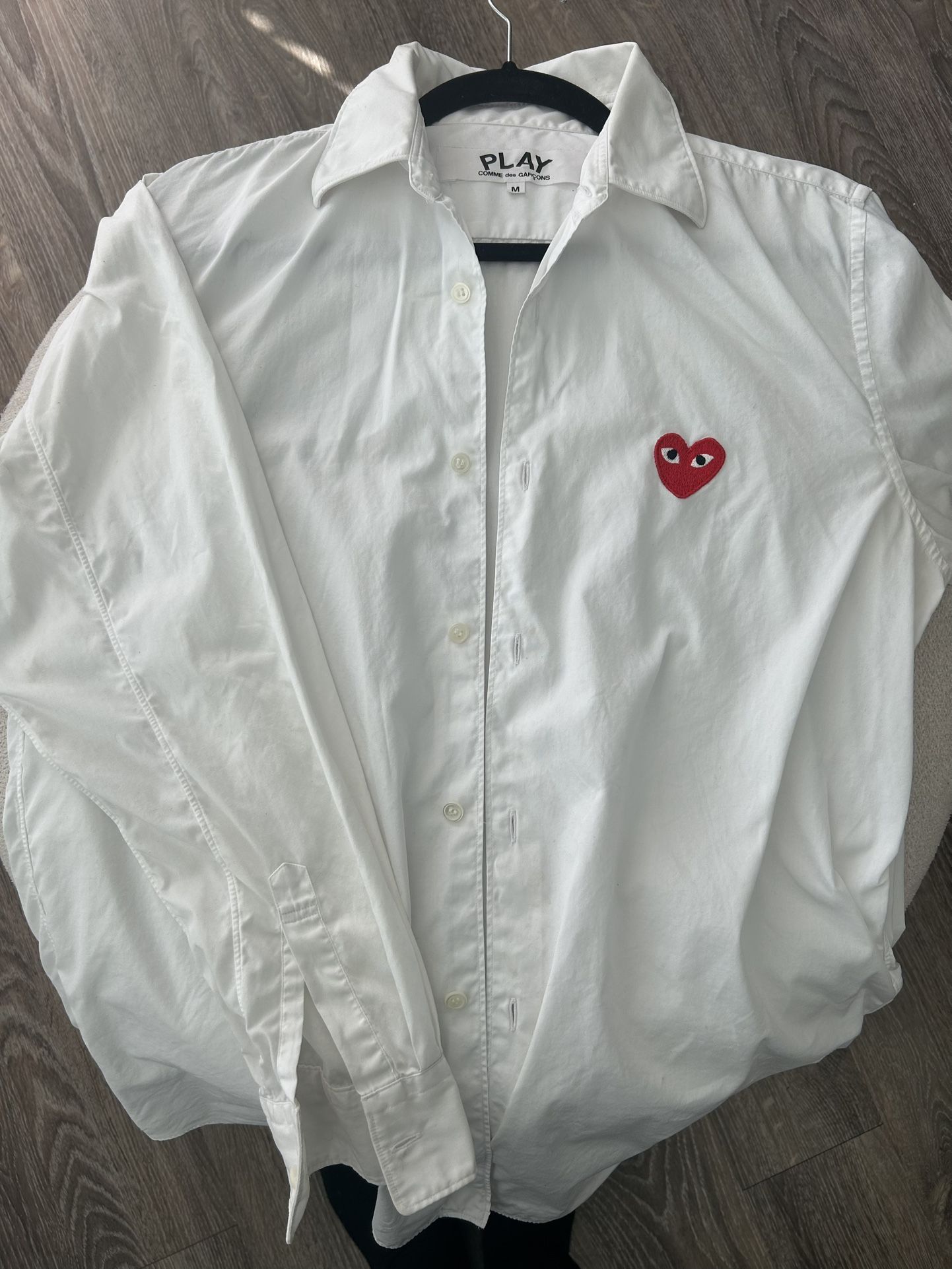 Comme Des Garcons Play Dress Shirt Size M