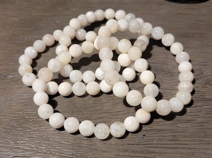 AAA Moonstone STRETCH beaded 8mm Bracelet