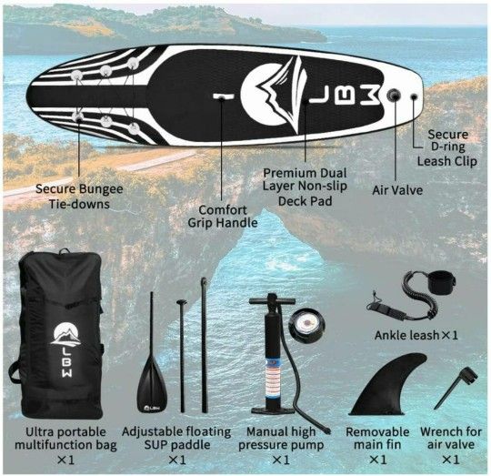 New LBW Inflatable Stand Up Paddle Board for Sale in Mesa, AZ OfferUp