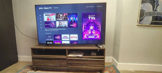 65" Roku ONN Flatscreen TV with Stand